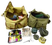 Collection of Fly Fishing Tackle including Reels: Orvis Battenkill Large Arbour lll,