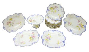 Early 20th century Royal Crown Derby dessert service,