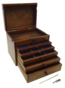 Victorian mahogany Collectors Cabinet,