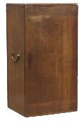 Edwardian oak trophy cabinet, fine dovetail joints,