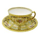 Royal Crown Derby breakfast cup and saucer from the Judge Elbert Henry Gary service, circa 1910,