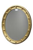Oval gilt framed mirror, W50cm, H60cm Condition Report <a href='//www.
