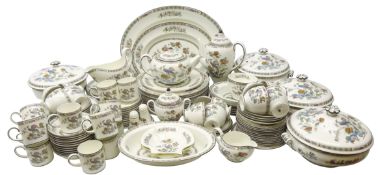 Wedgwood 'Kutani Crane' comprehensive service for twelve persons comprising dinner plates,