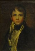 English School (19th century): Portrait of a Young Man,