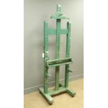 Artist's floor standing studio easel,