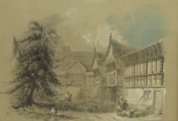 Joseph Nash (British 1809-1878): 'Speke Hall Lancashire',