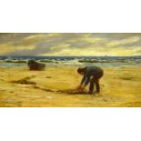 Edwin John Ellis (British 1841-1895): Fisherman on the Foreshore,