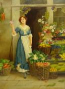 Oliver Stockman (19th/20th century): 'The Sweetest of Flowers',