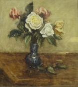 James William Booth (Staithes Group 1867-1953): Still Life of Roses,