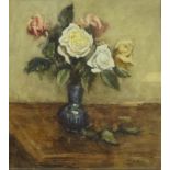 James William Booth (Staithes Group 1867-1953): Still Life of Roses,