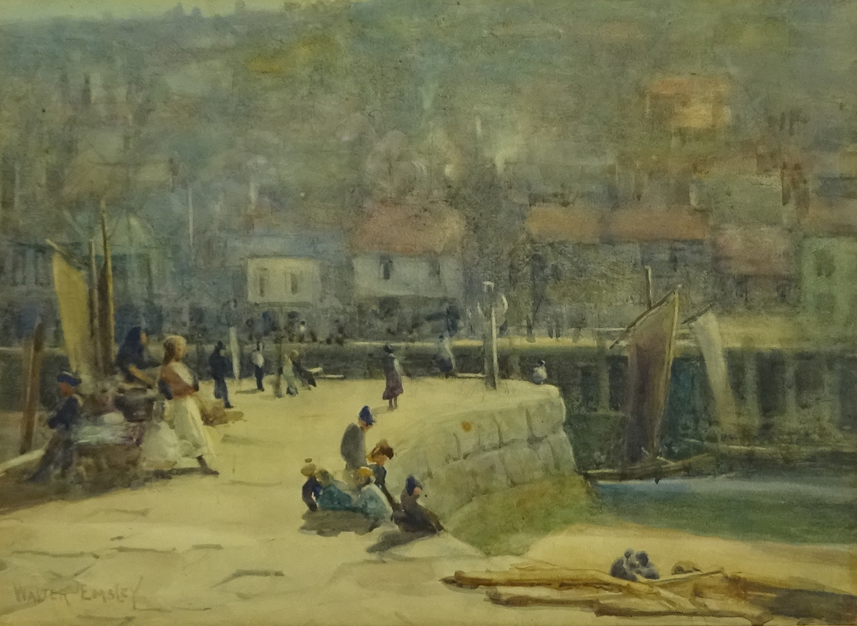 Walter Emsley (British 1860-1938): Tate Hill Pier Whitby,