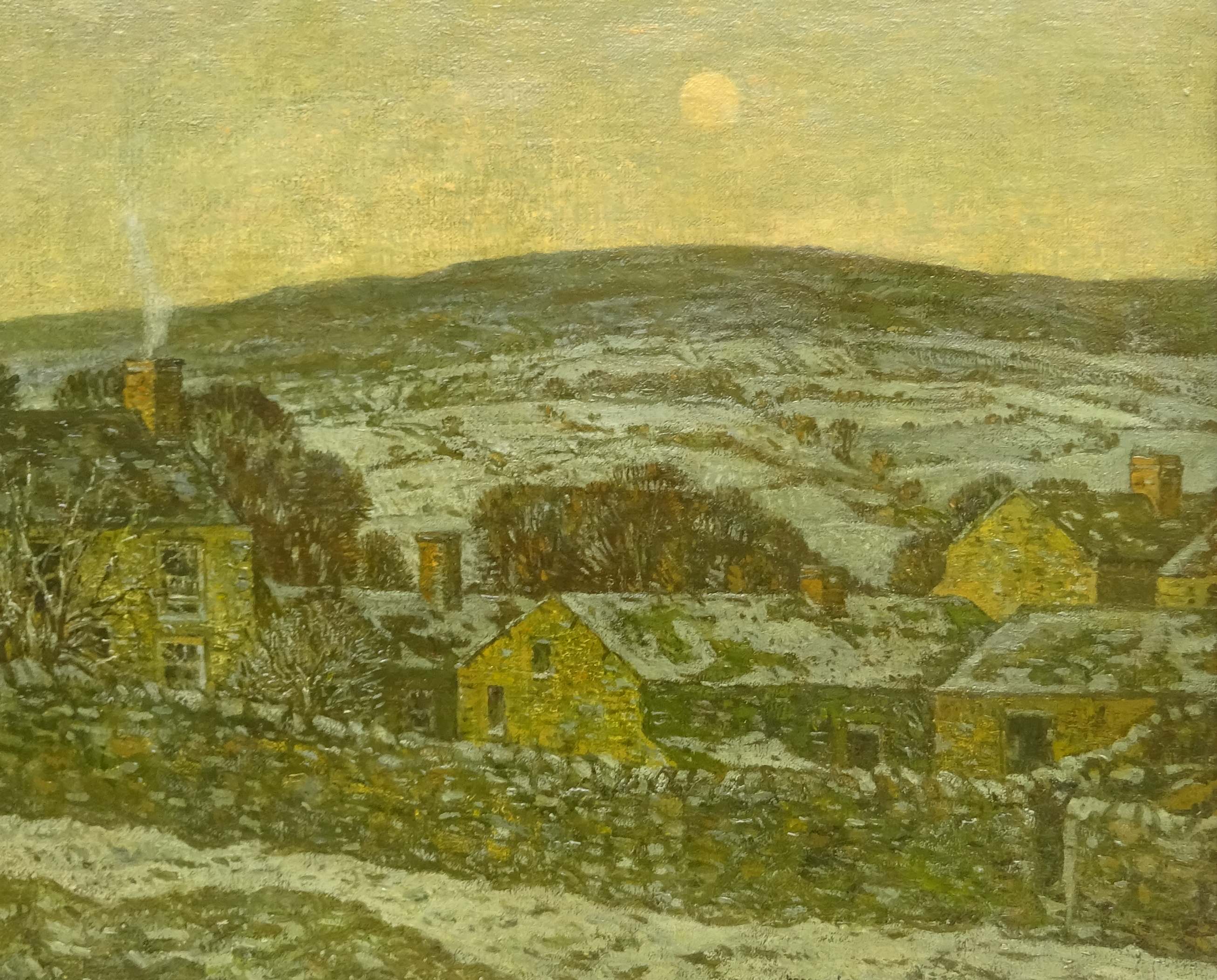 George Graham (British 1881-1941): Castle Bolton in Winter,