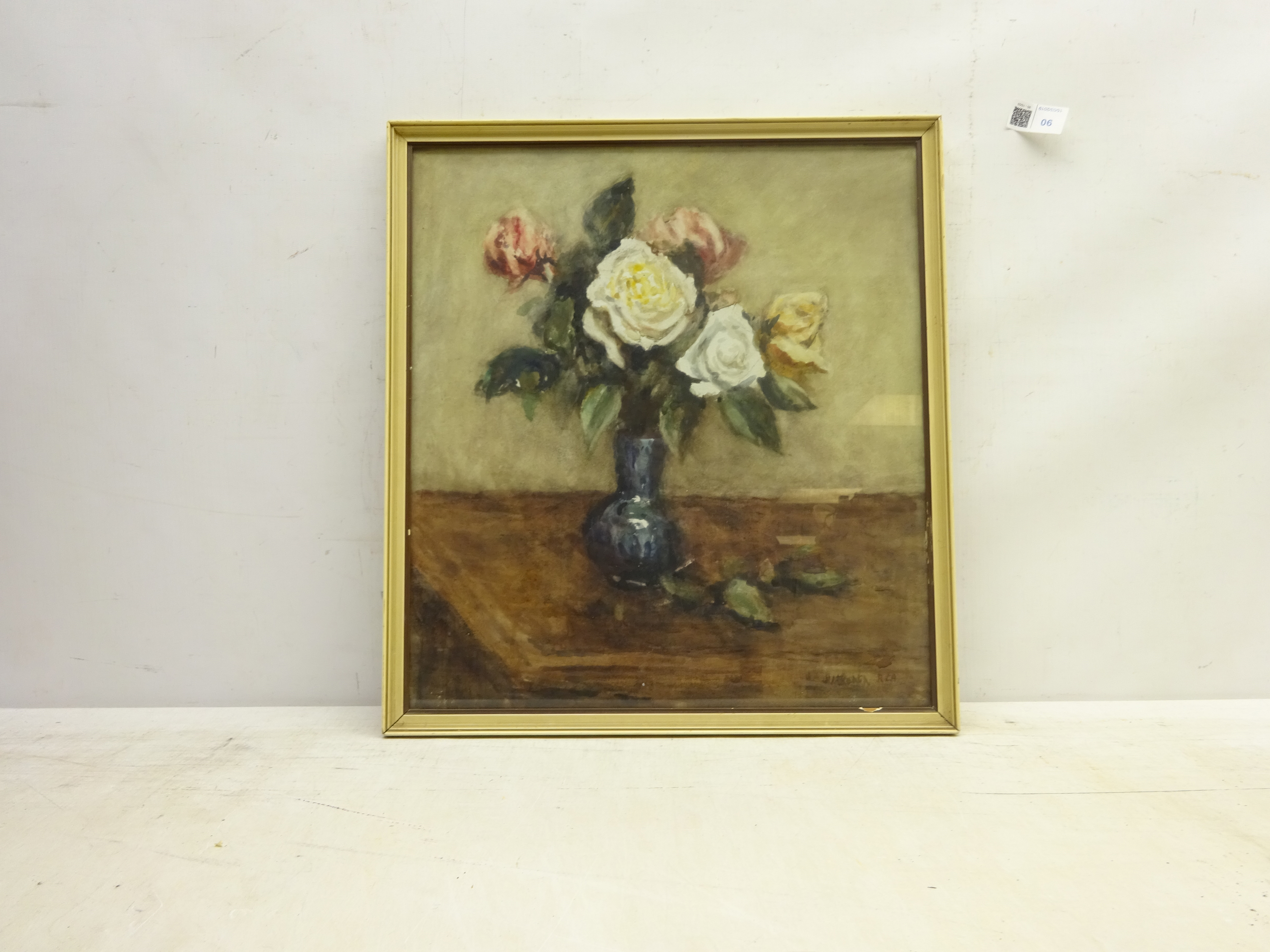 James William Booth (Staithes Group 1867-1953): Still Life of Roses, - Image 2 of 2