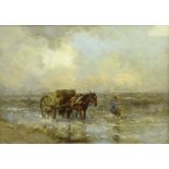 Willem George Frederik Jansen (Dutch 1871-1949): Kelp Gathering on the Beach,