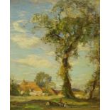 Robert Hope (Scottish 1869-1936): 'Near East Linton' East Lothian,