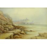 Mary E Jackson (British early 20th century): Scarborough from Cornelian Bay,