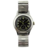 Longines Gentleman's stainless steel wristwatch circa 1945,one of the 'Dirty Dozen',