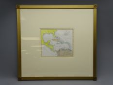 'An Accurate Map map of the West Indies from the Latest Improvements', hand coloured, c1816, 21.