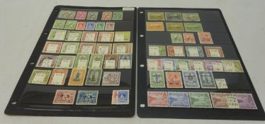 Papua New Guinea mostly mint stamps on two stock pages including; overprints, values to 1/-6,