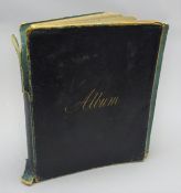 Victorian leather bound Album containing original drawings and watercolours incl.