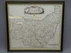 17th century Map of Suffolk, by Rob.