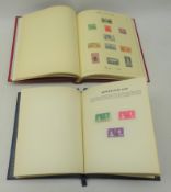 Album of George VI Coronation stamps and an album of Commonwealth stamps including; silver wedding,