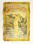 Vintage Seltzbach re-printed poster, 'Midnight Sun' 360-degree panorama poster by Emil Schulthess,