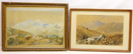 North Wales Rural Landscape, 19th century watercolour signed by G I Hall,