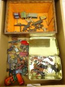 Collection of Britains cast metal 5th Dragoon Guards, John Hill Cowboy on horseback,