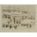 'House of Sallust', etching signed in pencil by William Walcott (British 1847-1943) 17cm x 21.