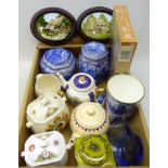 Collection of Ringtons ceramics including a Commemorative biscuit jar and cover,