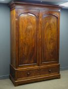 Victorian double wardrobe,