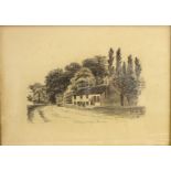 'Woodsome Lane', 19th century pencil drawing signed in pencil by S M Suttcliffe and dated 1896,