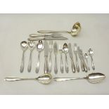 Canteen of WMF cutlery, six settings, decorated with acanthus leaf terminal,