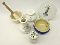1930's Dentists 'Paribar' compound mixing bowl, two early 20th century Inhalers, S.