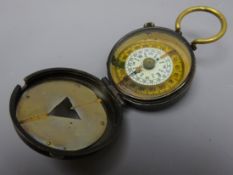 Samson Mordan & Co military compass, marked with a braod arrow and 2535 1918 and inscribed H.J.