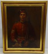 19th century school, portrait of Samuel John Foster, Grenadier Guards, oil on canvas, 50 x 40cm,