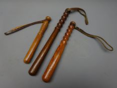 City of London Police turned wooden Truncheons - CID,
