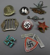 German SS Members Lapel Badge, makers marks 'RZM' M1/4 Ges.