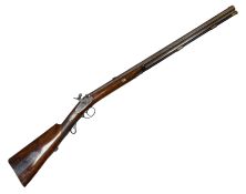 Scottish 16-bore percussion stalking rifle by Geo.
