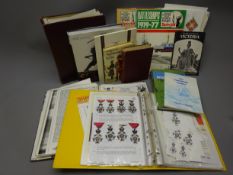 Assorted Military related books; folder of RAF War in the Air weekly periodicals,