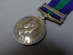 Queen Elizabeth II General Service Medal with Cyprus Bar to 23399533 GNR. R.Carter R.A.