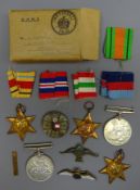 WW2 Medal group of five comprising: Defence and Victory, Italy,