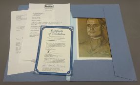 'The Jubilee Limited Edition' set of four signed Portraits of Douglas Bader, James Lacey,