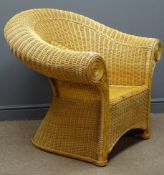 Wicker armchair, W95cm Condition Report <a href='//www.davidduggleby.