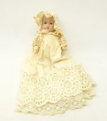 Armand Marseille small bisque head doll with composite body,