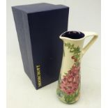 Moorcroft limited edition tapered jug decorated in the 'Amberwood' pattern by Rachel Bishop no.