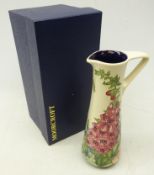 Moorcroft limited edition tapered jug decorated in the 'Amberwood' pattern by Rachel Bishop no.