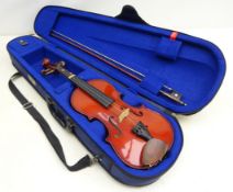 The Stentor Student I Violin with bow in case Condition Report <a href='//www.
