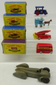 Four Diecast models in the style of Matchbox Moko Lesney Series, no.